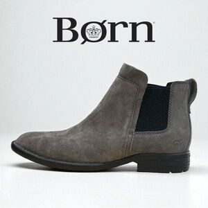 Born Men’s‎ Opanka Chelsea Dark Grey Carbon Suede Pull-On Boots - Size 8